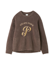 パウダーエンブレムモチーフプルオーバー