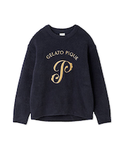 パウダーエンブレムモチーフプルオーバー