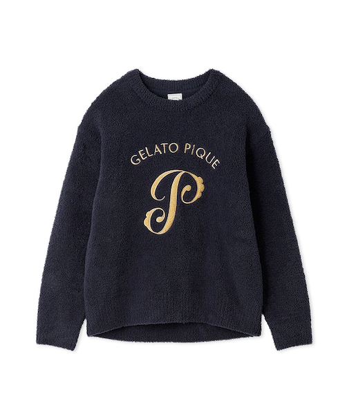 パウダーエンブレムモチーフプルオーバー