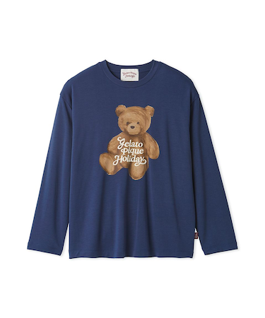 【HOLIDAY】【HOMME】ベアワンポイントロンT