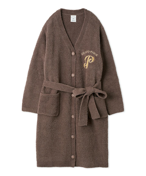 パウダーエンブレムモチーフロングカーディガン