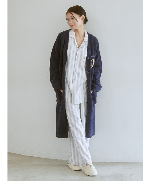 パウダーエンブレムモチーフロングカーディガン