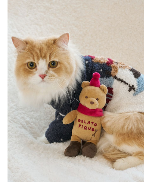 【HOLIDAY】【CAT&DOG】スキーベアトイ