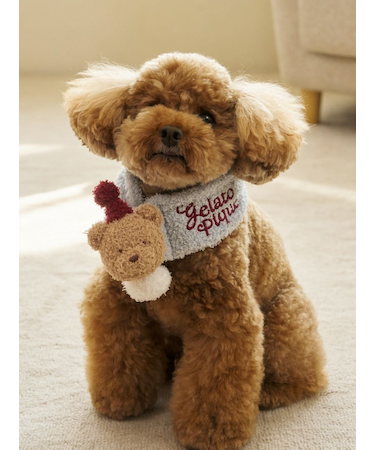 【HOLIDAY】【CAT&DOG】ベビモコベアマフラー