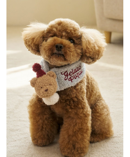 【HOLIDAY】【CAT&DOG】ベビモコベアマフラー