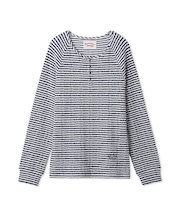 【HOLIDAY】【HOMME】ボーダーふくれジャガードロンT