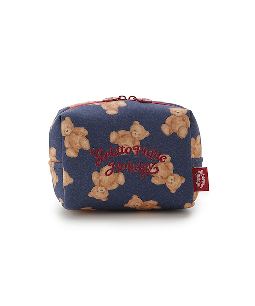 HOLIDAY】ベア総柄ポーチ｜ジェラートピケの通販｜&mall（アンドモール