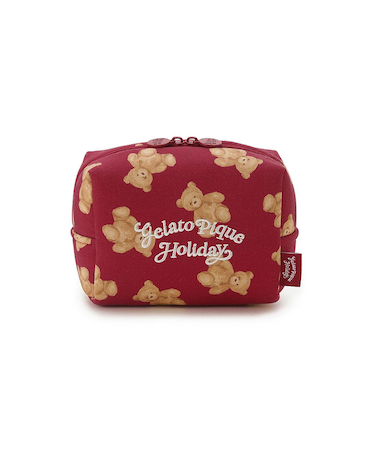 【HOLIDAY】ベア総柄ポーチ