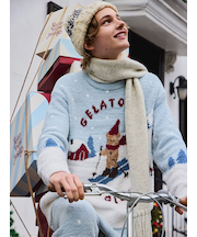 【HOLIDAY】【HOMME】スキーベアジャガードプルオーバー