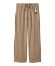 【HOMME】 DOGワンポイントプリントロングパンツ