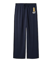 【HOMME】 DOGワンポイントプリントロングパンツ