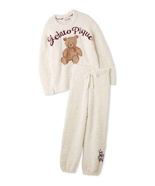 【ONLINE限定】【HOLIDAY】ジェラートスノーベアジャガードプルオーバー&ロングパンツ