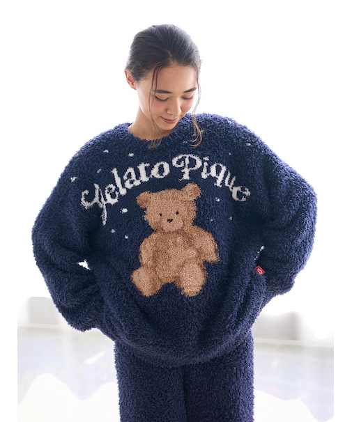 【ONLINE限定】【HOLIDAY】ジェラートスノーベアジャガードプルオーバー&ロングパンツ