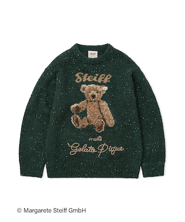 【Steiff】【HOMME】パウダーネップジャガードプルオーバー