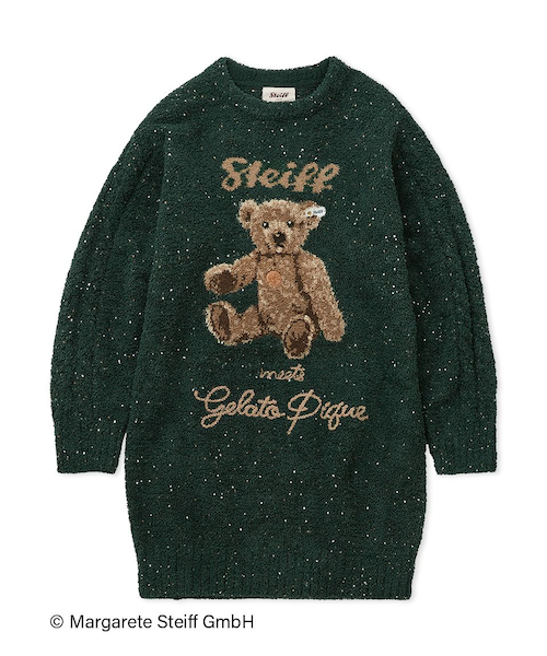 ジェラートピケ　Steiff パウダージャガードワンピース Steiff】パウダーネップジャガードワンピース｜ジェラートピケの通販