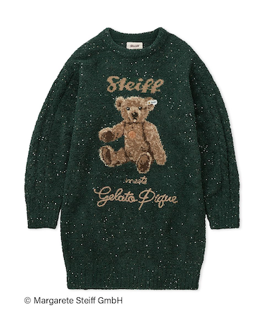 【Steiff】パウダーネップジャガードワンピース