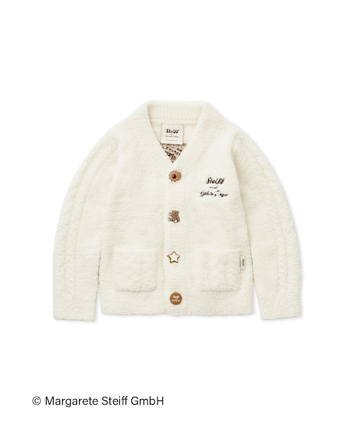 Steiff】【KIDS】パウダージャガードカーディガン｜ジェラートピケの