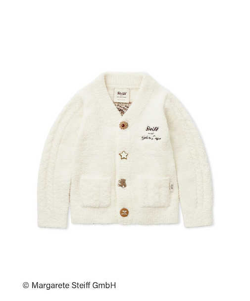 【Steiff】【KIDS】パウダージャガードカーディガン