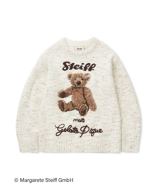 【Steiff】パウダーネップジャガードプルオーバー