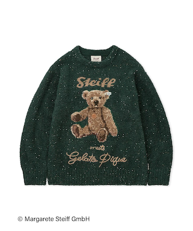 【Steiff】パウダーネップジャガードプルオーバー