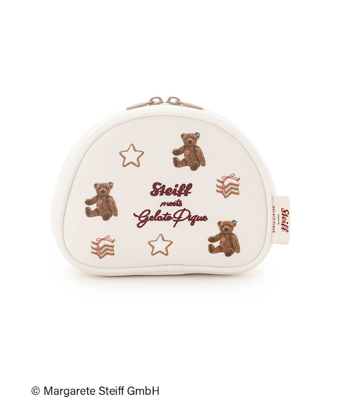 Steiff】総柄ポーチ｜ジェラートピケの通販｜&mall（アンドモール