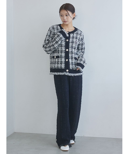 【JOEL ROBUCHON】ツイードモコロングパンツ