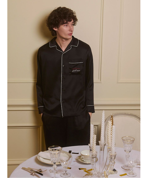 【JOEL ROBUCHON】【HOMME】サテンシャツ