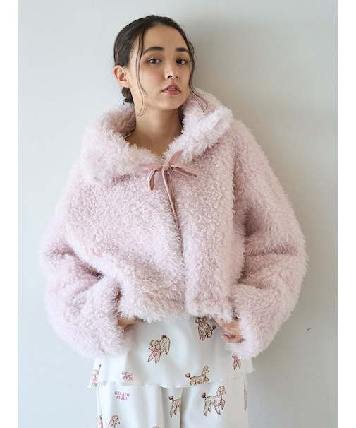 プードルボアカーディガン