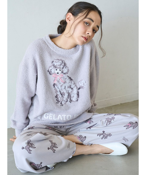 新品未使用　ジェラートピケ　プードルジャガードプルオーバー プードルジャガードプルオーバー｜ジェラートピケの通販｜&mall