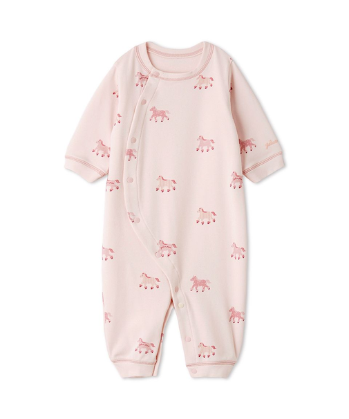 【BABY】新生児ポニー柄2WAYオール