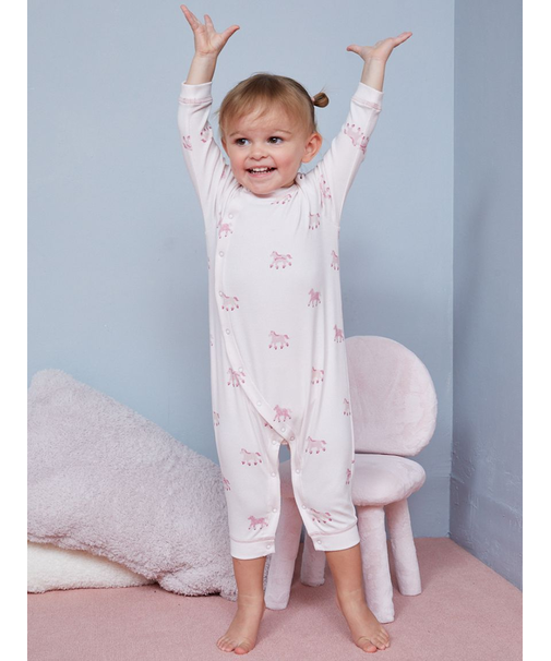 【BABY】ポニー柄ロンパース