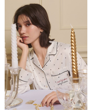 【JOEL ROBUCHON】サテンシャツ