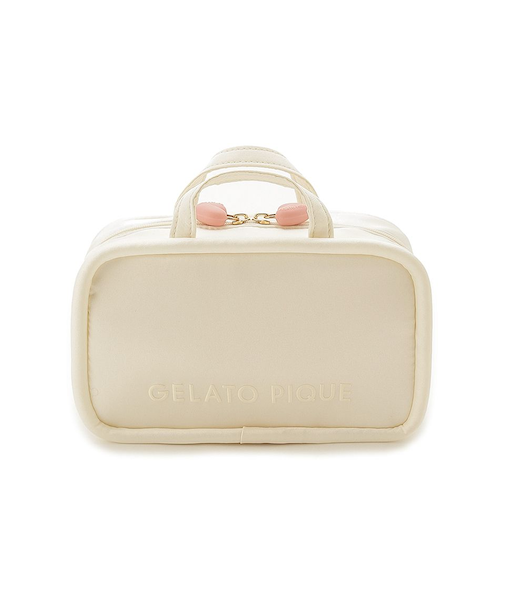 ボリュームロゴハンドルポーチ