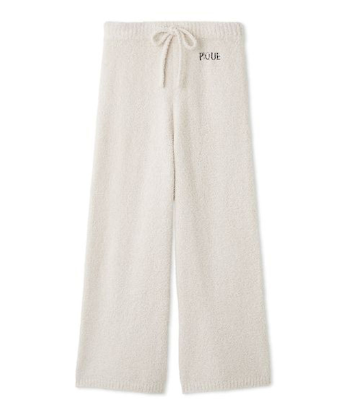 メランジロゴ刺繍ロングパンツ