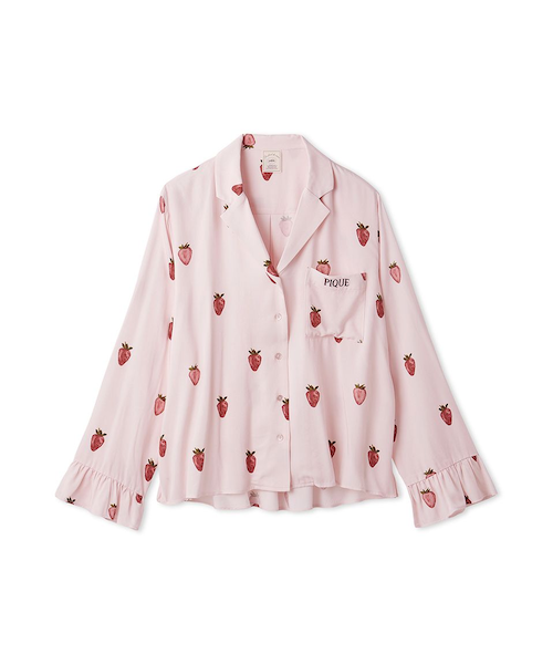 ストロベリー柄ツイルシャツ｜ジェラートピケの通販｜&mall（アンド
