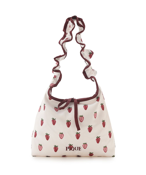 ストロベリー柄ミニバッグ