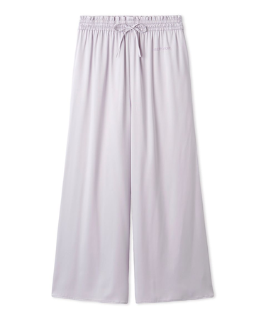 裏起毛サテンロングパンツ