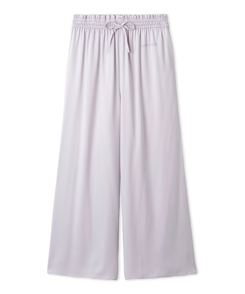 裏起毛サテンロングパンツ