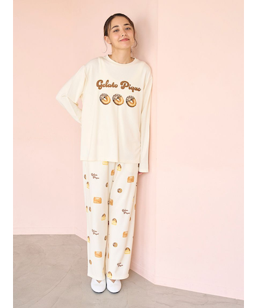 ドーナツ柄ロングパンツ