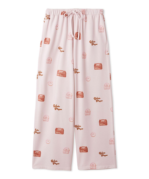 ドーナツ柄ロングパンツ