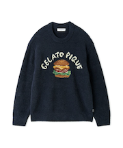 【ヒラノトシユキ】【HOMME】パウダーハンバーガージャガードプルオーバー