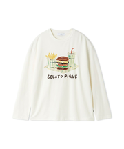 【ヒラノトシユキ】【HOMME】ハンバーガーワンポイントプリントロンT