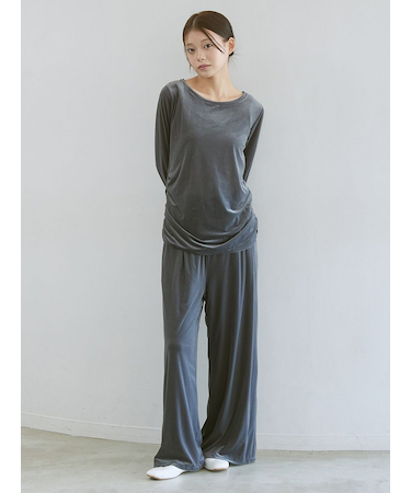 ベロアロングパンツ