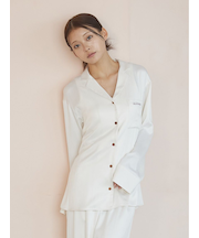 裏起毛サテンシャツ