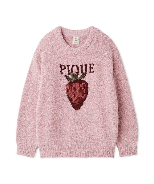 メランジストロベリージャガードプルオーバー｜ジェラートピケの通販