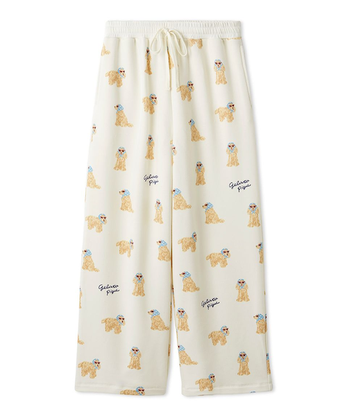 スカーフDOG柄ロングパンツ｜ジェラートピケの通販｜&mall（アンド