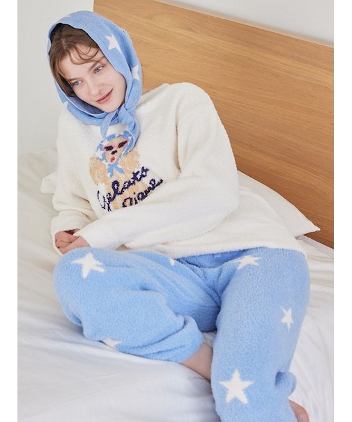 3柄ジャガードロングパンツ