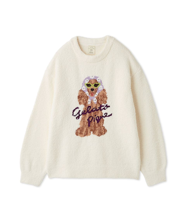 スカーフDOG ジャガードプルオーバー