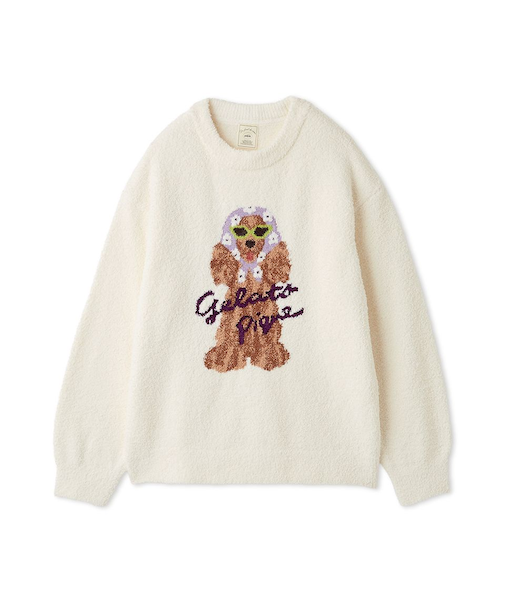 スカーフDOG ジャガードプルオーバー