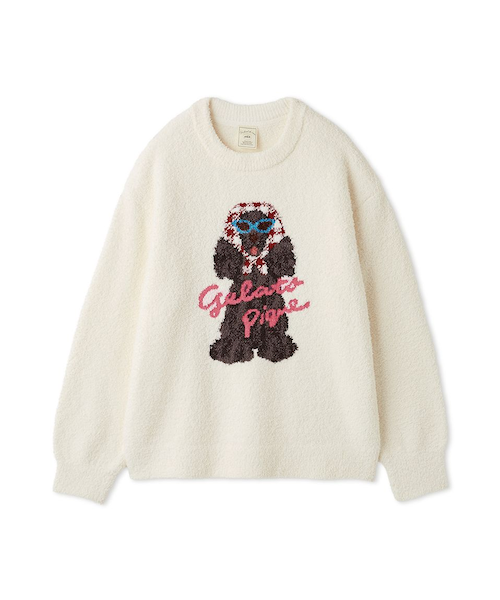 最終値下げ　スカーフDOG ジャガードプルオーバー　ジェラートピケ　ジェラピケ スカーフDOG ジャガードプルオーバー｜ジェラートピケの通販｜&mall